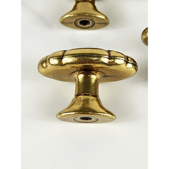 Amerock Radiance Brass Oval Cabinet Drawer Knob Pulls 1396 Hardware 1 1/2" x6 - Picture 9 of 16